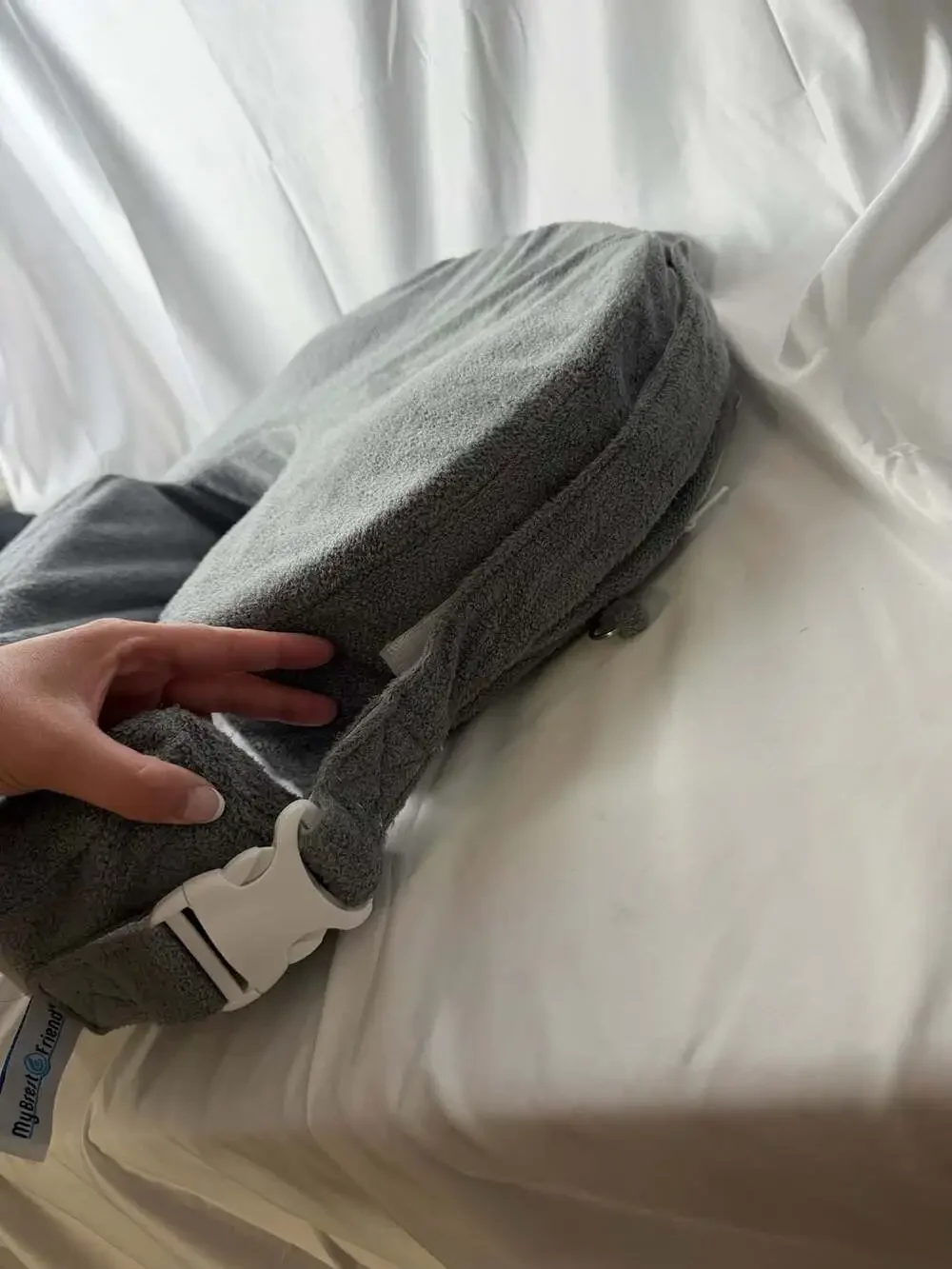 My Brest Friend Super Deluxe Nursing Pillow Charcoal Grey